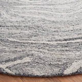 Safavieh Abstract 6'-0" x 6'-0" Rug in Dark Grey / Black