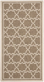 Safavieh Courtyard 2'-7" x 5'-0" Rug in Brown / Bone
