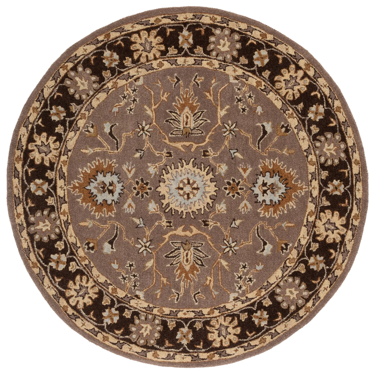 Safavieh Anatolia 6'-0" x 6'-0" Rug in Grey / Dark Grey