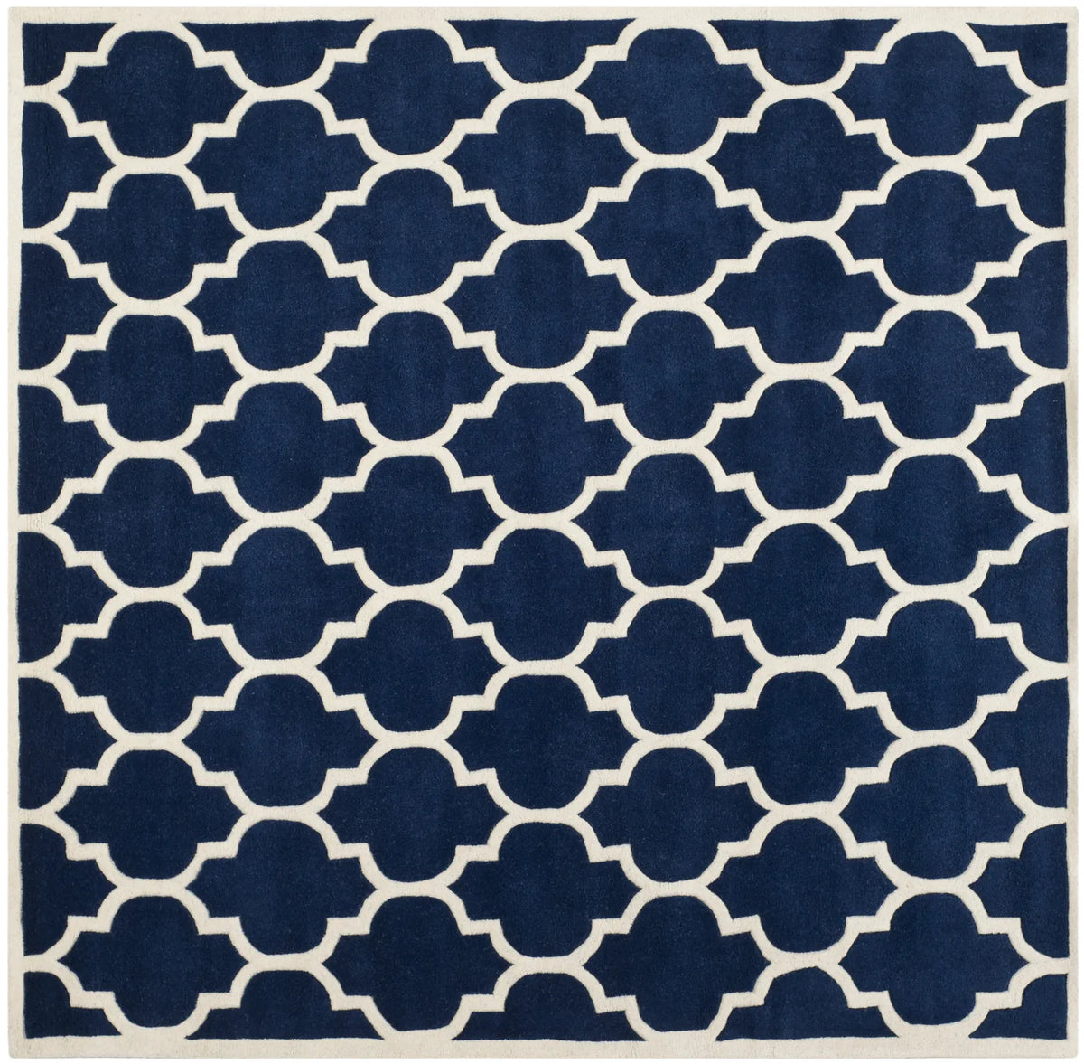 Safavieh Chatham 7'-0" x 7'-0" Rug in Dark Blue / Ivory