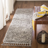 Safavieh Pro Lux Shag 400 2'-6" x 10'-0" Rug in Grey / Cream