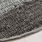 Safavieh Vintage Leather 6'-0" x 6'-0" Rug in Light Grey / Grey
