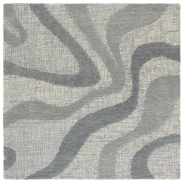 Safavieh Ebony 6'-0" x 6'-0" Rug in Blue / Ivory