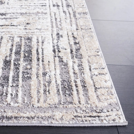 Safavieh Opal 4'-0" x 6'-0" Rug in Ivory / Dark Grey