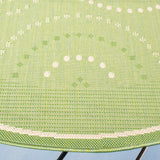 Safavieh Courtyard 5'-3" x 5'-3" Rug in Olive / Natural