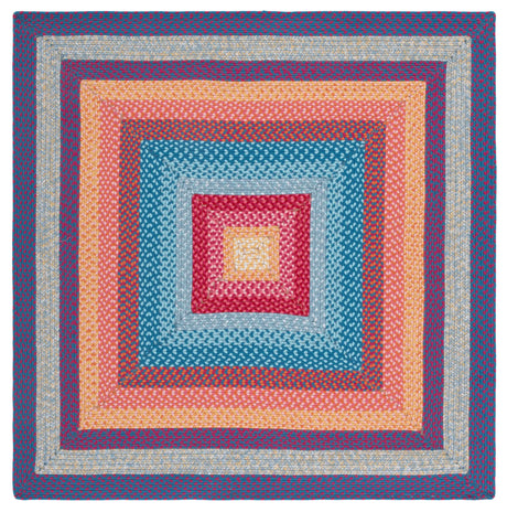 Safavieh Braided 5'-0" x 5'-0" Rug in Red / Orange