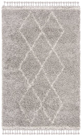 Safavieh Pro Lux Shag 400 4'-0" x 6'-0" Rug in Grey / Cream