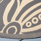 Safavieh Courtyard 6'-7" x 6'-7" Rug in Grey / Natural