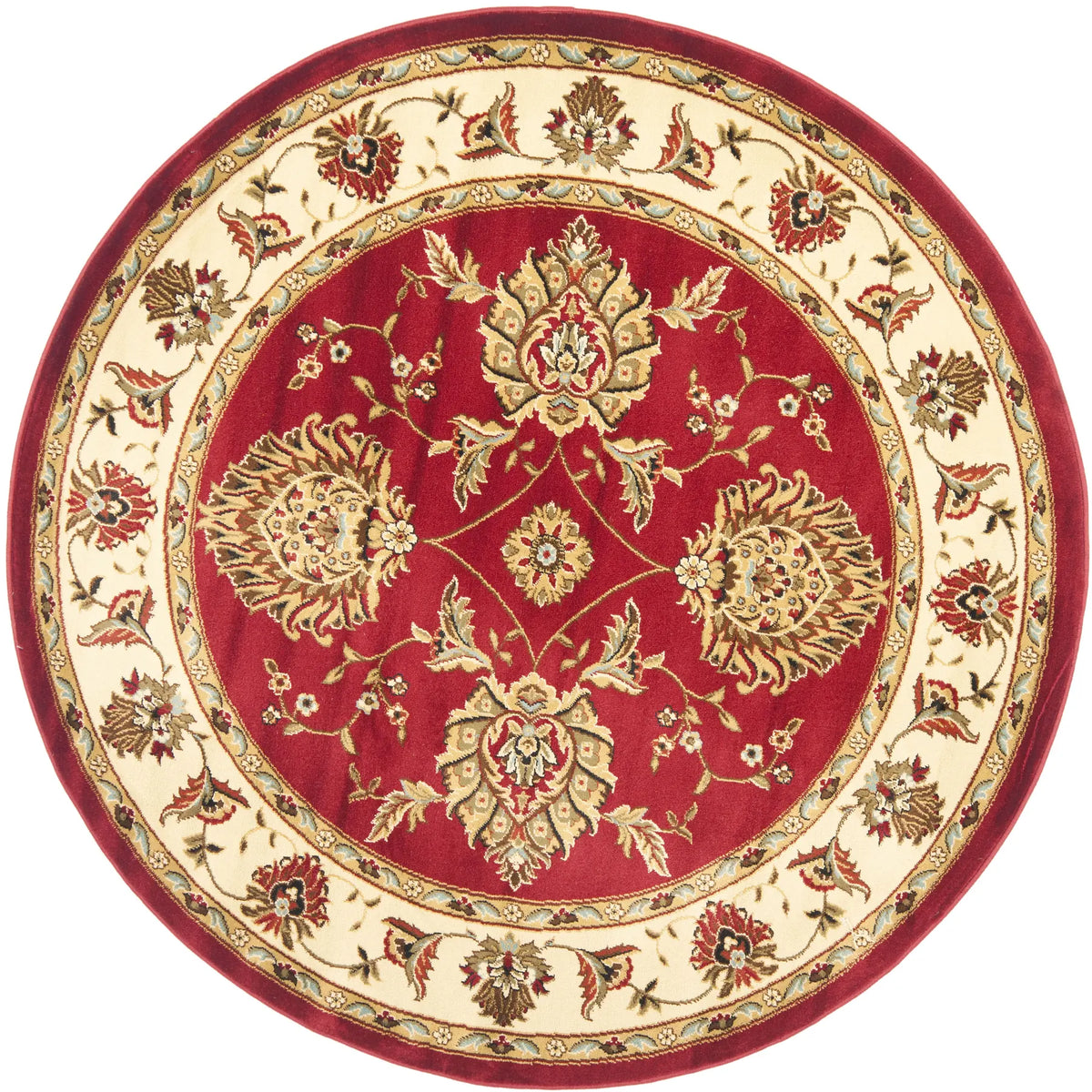 Safavieh Lyndhurst 5'-3" x 5'-3" Rug in Red / Ivory