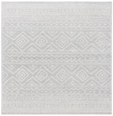 Safavieh Tulum 6'-7" x 6'-7" Rug in Light Grey / Ivory