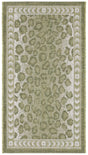 Safavieh Courtyard 2'-0" x 3'-7" Rug in Light Green / Ivory