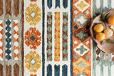 Loloi Zharah Zr-08 Santa Fe Spice Rugs - styled aerial 1