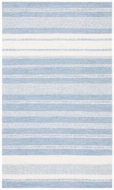 Safavieh Striped Kilim 4'-0" x 6'-0" Rug in Ivory / Blue