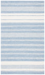 Safavieh Striped Kilim 4'-0" x 6'-0" Rug in Ivory / Blue