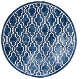 Safavieh Dip Dye 7'-0" x 7'-0" Rug in Navy / Ivory
