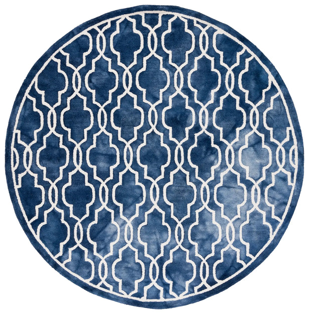 Safavieh Dip Dye 7'-0" x 7'-0" Rug in Navy / Ivory