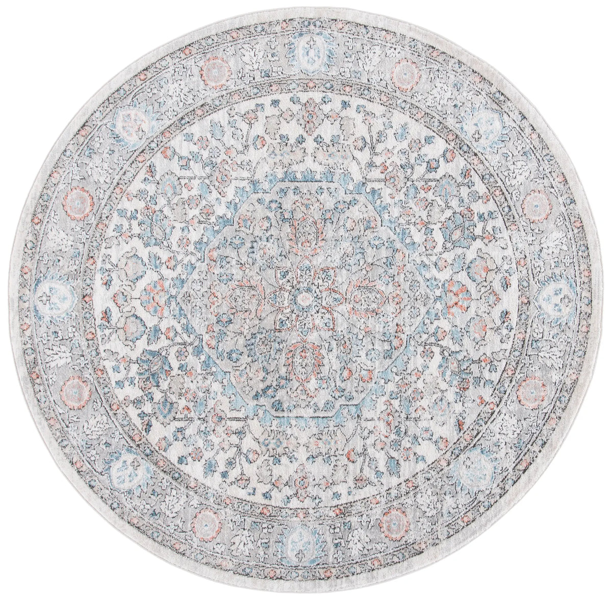 Safavieh Oregon 800 6'-7" x 6'-7" Rug in Grey / Blue