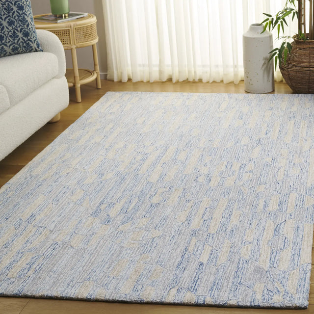 Safavieh Metro 4'-0" x 6'-0" Rug in Blue / Ivory