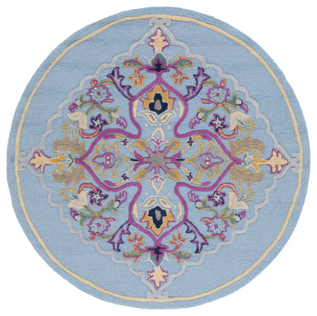 Safavieh Bellagio 5'-0" x 5'-0" Rug in Light Blue / Multi