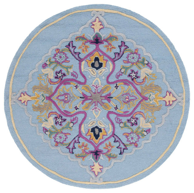 Safavieh Bellagio 5'-0" x 5'-0" Rug in Light Blue / Multi