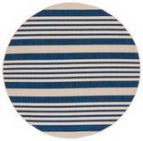 Safavieh Courtyard 10'-0" x 10'-0" Rug in Navy / Beige