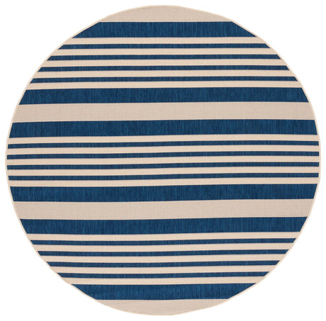 Safavieh Courtyard 10'-0" x 10'-0" Rug in Navy / Beige