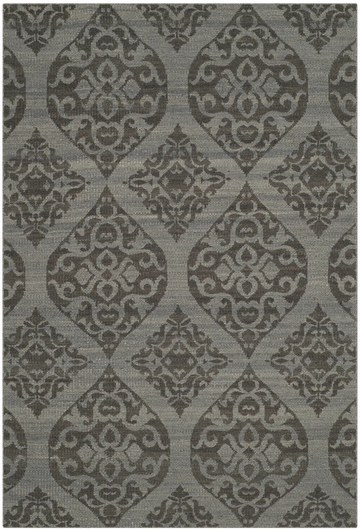 Safavieh Kilim 4'-0" x 6'-0" Rug in Grey / Dark Grey