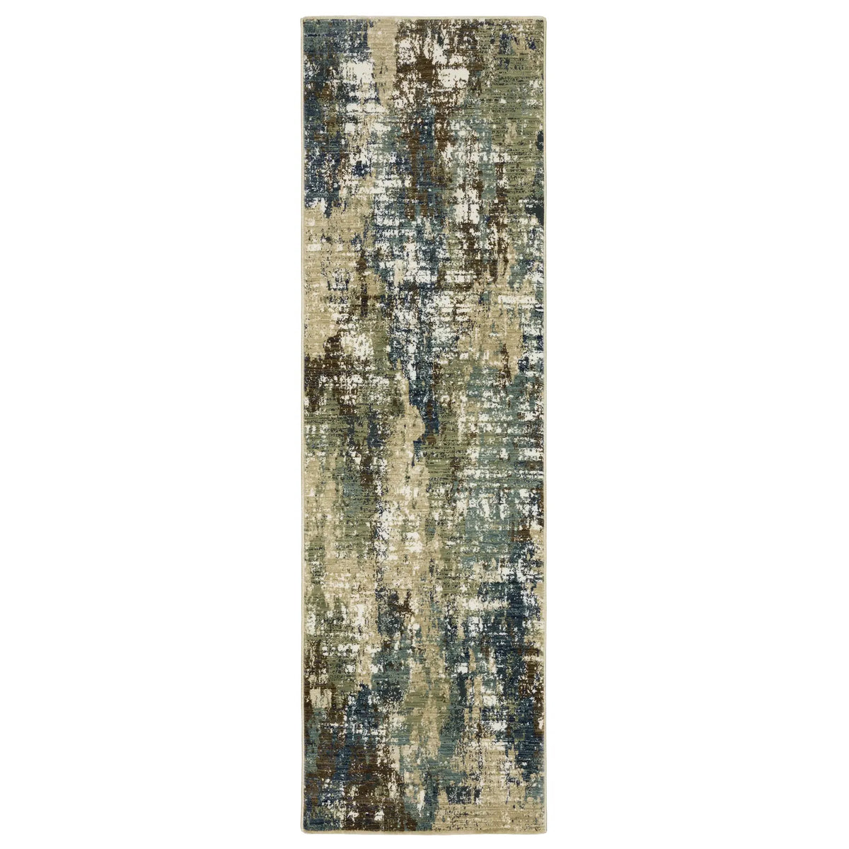 Oriental Weavers Sphinx Reed Re06A Blue/ Green Rug - runner