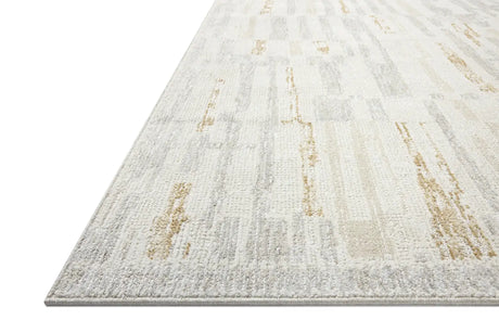 Loloi Roxie ROX-08 Contemporary Power Loomed Natural, Sand Rug - rug corner