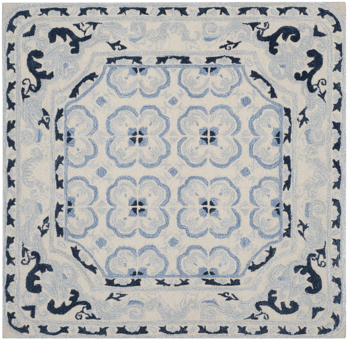 Safavieh Bella 5'-0" x 5'-0" Rug in Ivory / Blue