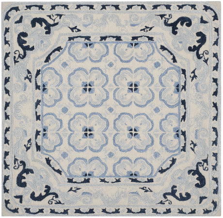 Safavieh Bella 5'-0" x 5'-0" Rug in Ivory / Blue