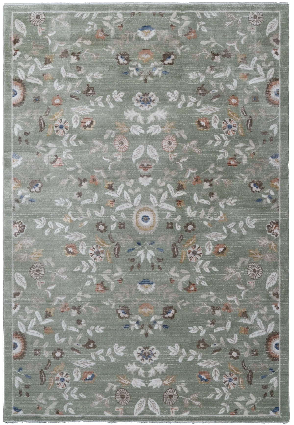 Dynamic Rugs Botanica 13359 Power Loomed Contemporary Olive/Multi Rug - Rectangular