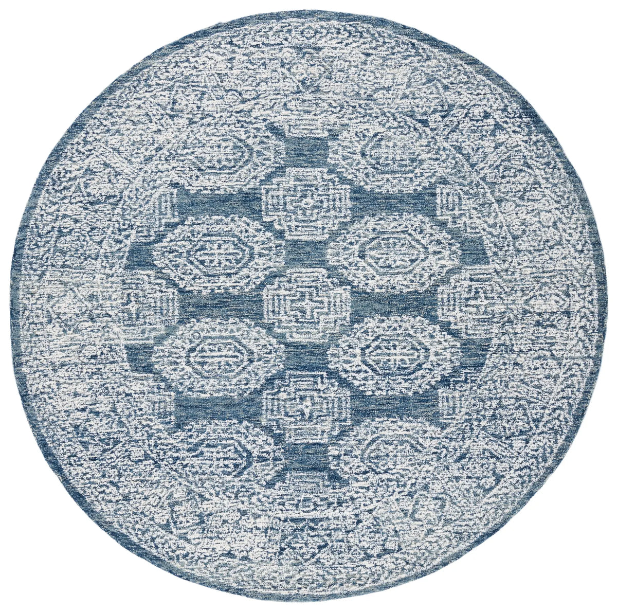 Safavieh Metro 6'-0" x 6'-0" Rug in Natural / Blue