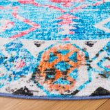 Safavieh Riviera 6'-7" x 6'-7" Rug in Light Blue / Pink