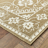 Oriental Weavers Sphinx Marina 7764J Tan / Ivory Rugs - corner detail
