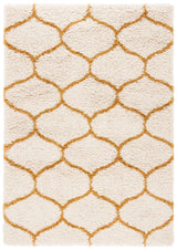 Safavieh Hudson Shag 4'-0" x 6'-0" Rug in Ivory / Gold