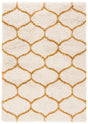 Safavieh Hudson Shag 4'-0" x 6'-0" Rug in Ivory / Gold