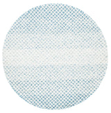 Safavieh Micro-Loop 5'-0" x 5'-0" Rug in Blue / Ivory