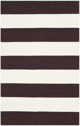 Safavieh Montauk 2'-6" x 4'-0" Rug in Chocolate / Ivory