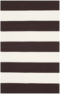 Safavieh Montauk 2'-6" x 4'-0" Rug in Chocolate / Ivory