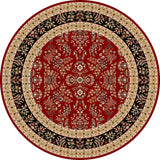Safavieh Lyndhurst 8'-0" x 8'-0" Rug in Red / Black