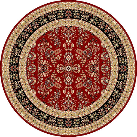 Safavieh Lyndhurst 8'-0" x 8'-0" Rug in Red / Black