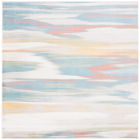 Safavieh Skyler 6'-7" x 6'-7" Rug in Beige / Terracotta