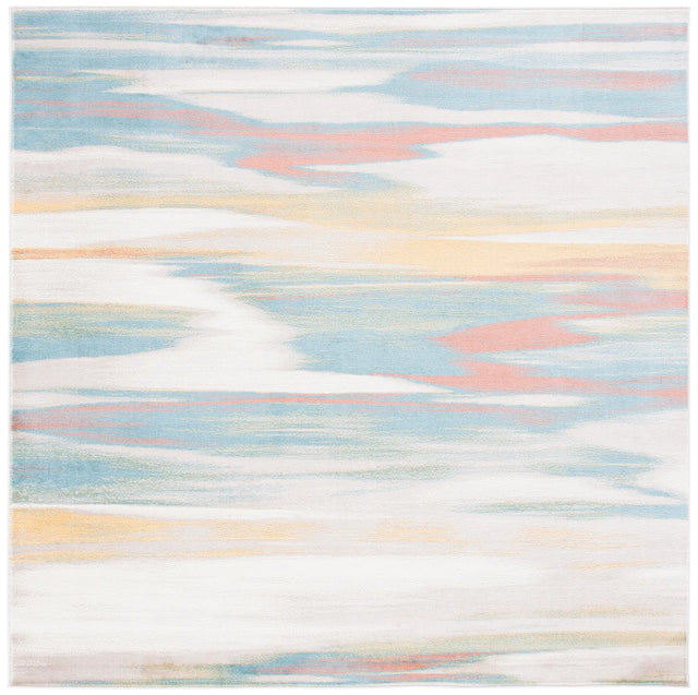 Safavieh Skyler 6'-7" x 6'-7" Rug in Beige / Terracotta