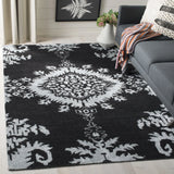 Safavieh Stone Wash 5'-0" x 8'-0" Rug in Charcoal