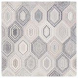 Safavieh Abstract 6'-0" x 6'-0" Rug in Natural / Grey