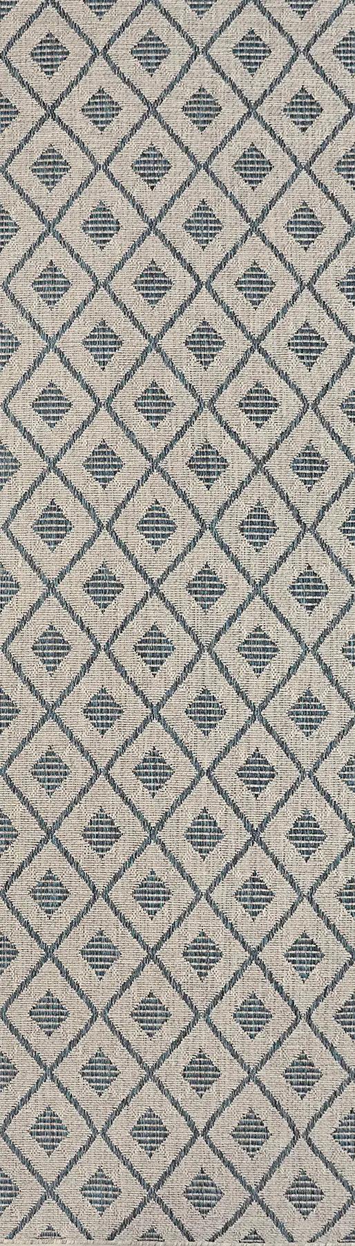 Dynamic Rugs Melissa 4232 Grey/Blue Rug - Runner