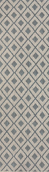 Dynamic Rugs Melissa 4232 Grey/Blue Rug - Runner