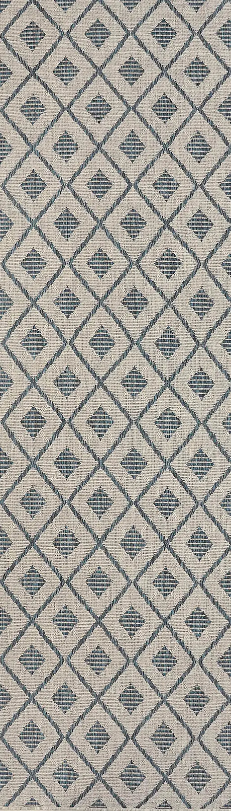 Dynamic Rugs Melissa 4232 Grey/Blue Rug - Runner