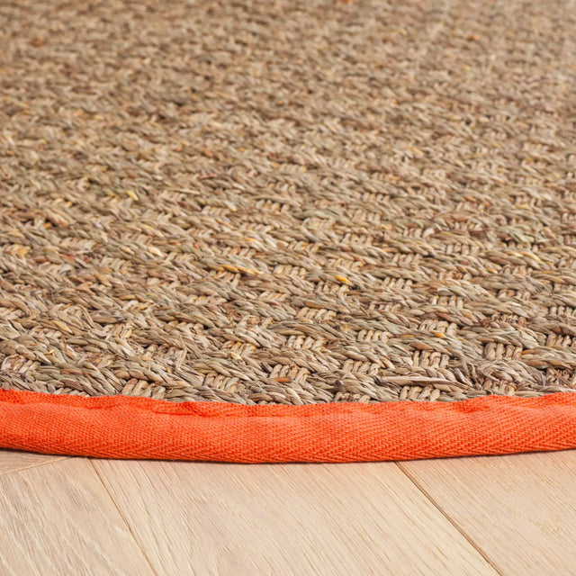 Safavieh Natural Fiber 6'-0" x 6'-0" Rug in Natural / Rust
